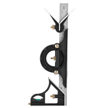 Équerre combinée à trois branches, précision de mesure de 0,01, pour le travail du bois en extérieur