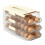 Eierhouder voor de koelkast, rolbare eierorganizer, eiercontainer, eierbewaarhouder, roldispenser, stapelbare koelkastlade, wit 1