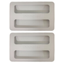 Joyfeel 2 Pcs Silicone Toaster Covers Bread Machine Cover Washable Lid Kitchen Appliance Covers for 2 Slice Toaster Dust Easy Handling