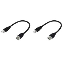 2X USB Adapter Cable Firewire IEEE 1394 6 Pin Female to USB 2.0 AM Adapter Cable Plug and Play for Digital Camera