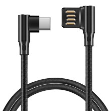 Dátový kábel USB-C3.1 typu C na ľavý a pravý, 90 stupňový, USB 2.0 s obalom pre tablet a telefón, 15 cm
