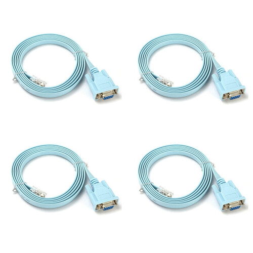 Καλώδιο κονσόλας USB 4X RJ45Cat5Ethernet σε θύρα RS232DB9COM σειριακό θηλυκό δρομολογητή,