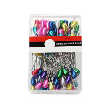 1500x Head Straight Pins Sewing Pins for Fabric Corsage Rod Pins Straight Quilting Pins 2.13inch Long for DIY Jewelry Making Craft Accessory color