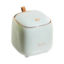 Mini poubelle avec couvercle - Petite poubelle amovible, poubelle en plastique, corbeille Ă papier de comptoir pour salle de bain, bureau, cuisine,