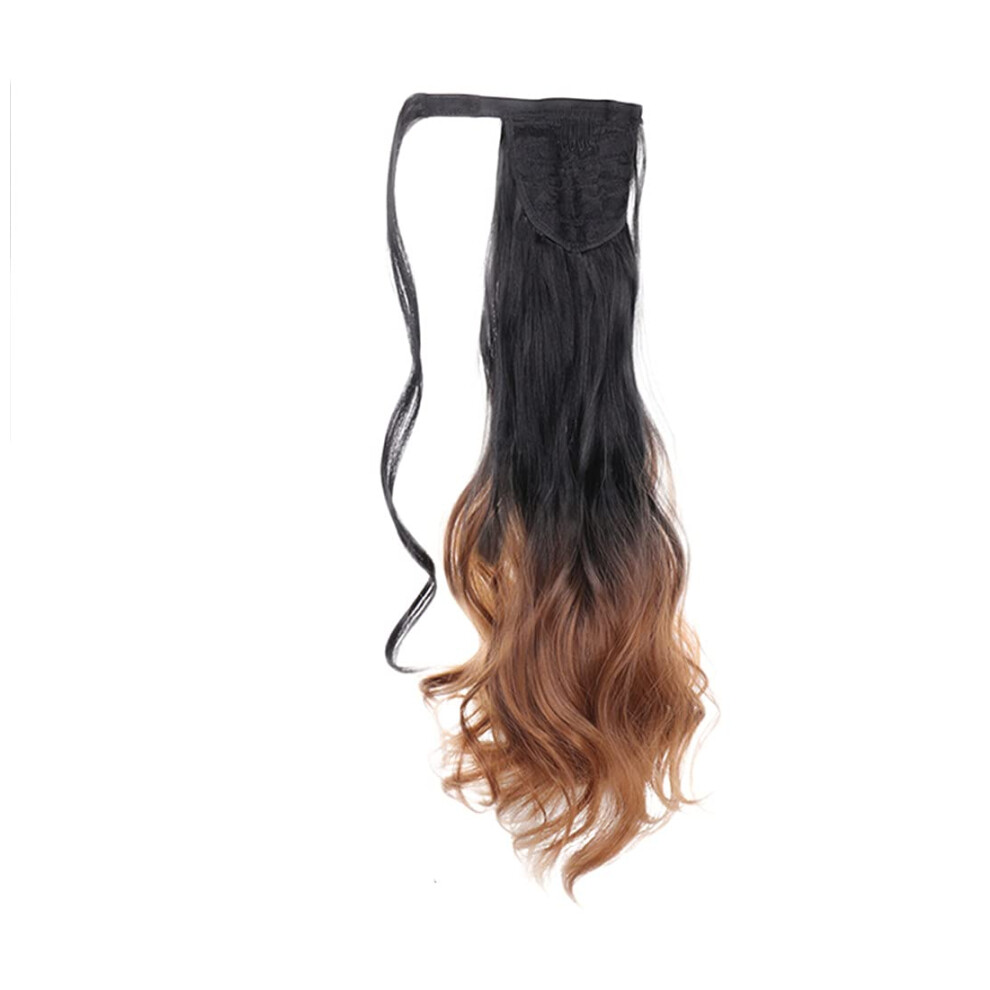 24 Inch Clip In Synthetic Ponytail Extension, Silky Straight Drawstring Hairpiece for Women