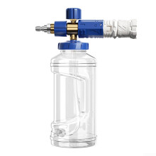 Foam Spray Bottle for Car Wash, 1L Pressure Foam Cannon with 1/4' Connector, Stainless Steel & Brass