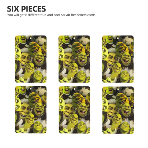 Αρωματικά χώρου αυτοκινήτου Shrek6pcs με άρωμα λεβάντας, αρωματικό αυτοκινήτου για 1