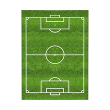 Tapis de football Miayilima, tapis de sol antidérapant pour terrain de football avec lignes vertes peintes, compatible avec les décors de stade,