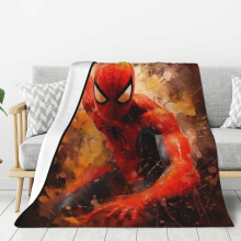 Couverture polaire Spiderman ultra douce et confortable, idéale pour la literie enfant - 152 x 127 cm