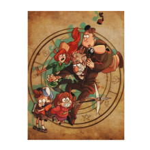 Couverture douce et confortable Gravity Falls en flanelle douce et chaude, idéale pour canapé, lit ou fauteuil (101,6 cm x 76,2 cm).