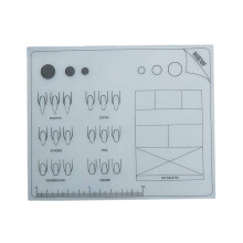 Silicone Nail Art Mat Foldable Washable Manicure Table Pad with Comfortable Arm Support