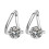 Germanium Earrings Silver Irregular Zircon Anti Oxidation 3