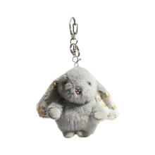 Plush Rabbit Pendant, 14cm PP Cotton Material, Soft and Cute Keychain with Multiple Colors Available