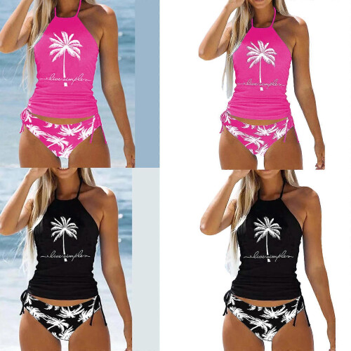 Women's Bikini with Adjustable Straps and Tummy Control Black L 1
