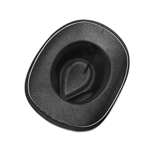 Cowboy Hat Silver 56-58cm Polyester Windproof Sequin Multiple Colors Available 2