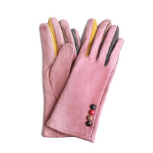 Dames touchscreen handschoenen H92 roze, warm, met fleece gevoerd, antislip, voor autorijden en fietsen