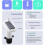 Solar Powered Water Level Sensor Gauge with Receiver, Transmitter, Type C Cable for Tanks 4