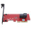 Adaptador PCI Express aprimorado, conversor SFF-8643 para PCI-E4X com protocolo NVMe inicializável para SSD de 2,5 polegadas, funcionalidade 4