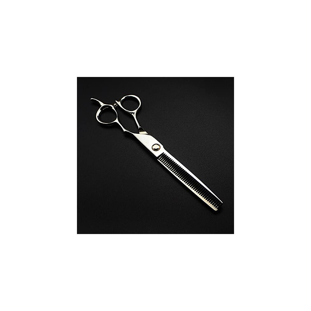 Hair Thinning Scissors 7 Inch Japan 440C Professional Barber Shears 40 Tooth Ergonomic Handle