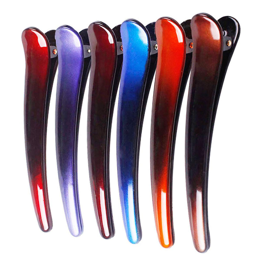 12PCS Professional Salon Hair Clips Non Slip Alligator Duckbill for Hair Styling and Sectioning
