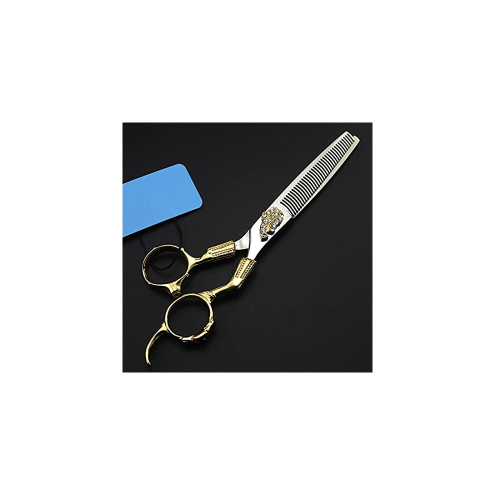 Hair Cutting Scissors 6 Inch Japanese Stainless Steel Barber Shears with Sharp Blades Thinning