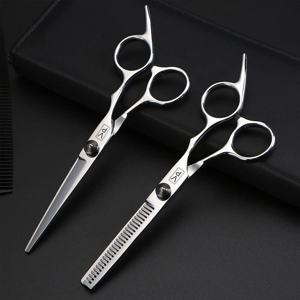 Yellow Professional Hair Cutting Scissors Japanese Steel Barber Shears With Sharp Precision Blades