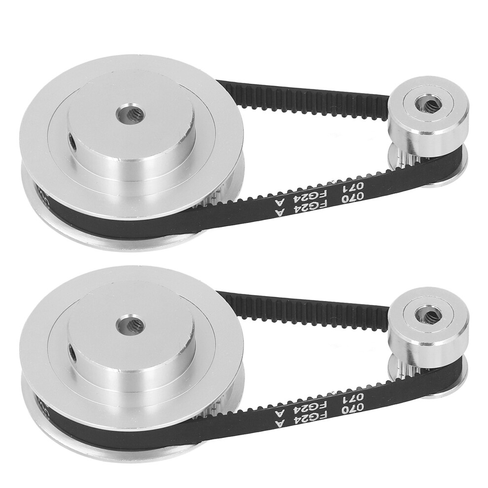 Set Of 2 Aluminium Gt2 Pulleys 200Mm 6Mm Width 5Mm Inner Diameter For Robotics 8321381791212