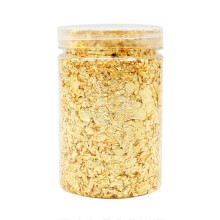 Gold Leaf Flakes Glitter Sequins for Resin Crafts, Nail Art, Painting Decoration 10g A10 Gold
