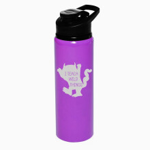 25oz Wasserflasche Sport-Reisebecher Geschenk Ich lehre wilde Dinge Lustiges Geschenk für Lehrer, Kindergärtnerin, Vorschullehrerin (Lila)
