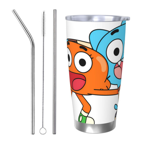 Ο καταπληκτικός κόσμος του Gumball20oz ποτήρι, κούπα ταξιδιού καφέ από ανοξείδωτο