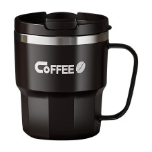Doppelwandiger Edelstahlbecher (304) mit Deckel, ideal für Kaffee und Wasser, mit großem Fassungsvermögen – perfekt für Studenten.
