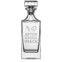 30oz Whiskykaraffe aus Glas mit Glasverschluss – Geschenkidee für den Nachmittagssnack – Lustiges Geschenk für Lehrer