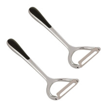 2x Gemüseschäler, Obstschäler aus Edelstahl, Super-Kartoffelschäler, Küchenhelfer