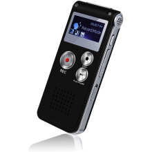 Digitaler Diktiergerät mit 8 GB Speicher, sprachgesteuert für Vorlesungen, Meetings und Interviews, tragbarer Audiorecorder mit Wiedergabefunktion,
