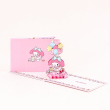 Sanrio 3D Pop Up Card MELODY KUROMI HELLO KITTY POCHACCO Happy Birthday Greeting Card Cards Gift Cards for Kid Girlfriend