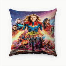 AIVO Avengers Endgame Custom Kussensloop Gepersonaliseerde Vierkante Kussenhoes van Gesponnen Polyester Decoratief Kussen voor Bed, Bank, Sierkussen