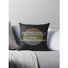 AIVO Outdoors è il mio antidepressivo Fodere per cuscini decorativi Fodere per cuscini Fodere per cuscini Divano Due lati
