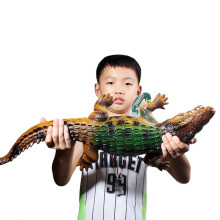 Sulgyt Wildlife 12" Christmas Nile Crocodile Plastic Figurine Toy for Kids