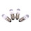 5 τεμάχια λάμπα E10LED DC3V4.5V Ενδεικτική λυχνία λάμπας οργάνων Fla ζεστό λευκό DC3V 4