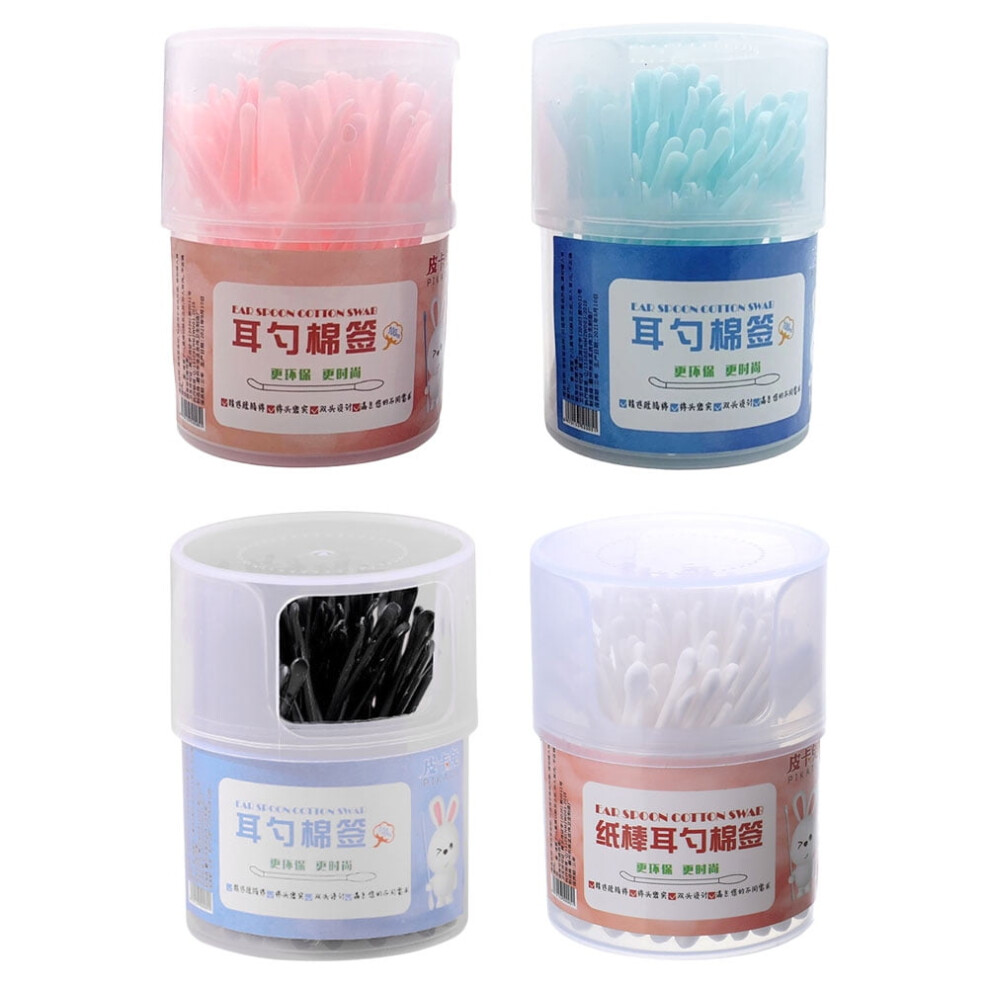Eease 4 Box Cotton Swab Plastic Sticks Makeup Tattoo Ear Clean