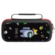 Amongus-kantolaukku, joka on yhteensopiva Nintendo Switchin kanssa ja on kannettava ja kovakuorinen. Kannettava matkakantolaukku, pelien