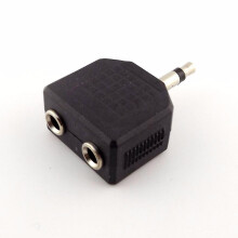 FOR20pcs 3,5 mm 1 Stecker auf 2 x 3,5 mm Buchse Mono-Splitterkabel Audioadapter