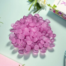 HBASD Glow in The Dark Pebbles, 100 pcs Reusable Glowing Rocks for Garden, Backyard, Patio, Walkway (Purple)