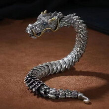 APMEMISS Muttertagsgeschenk-Sonderangebot: 3D-Wasserhahn-Armband, passend zum Herrentrend, thailändischer Drachenschmuck aus Messing