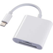 Lettore di schede SD, doppio slot per SD/Micro SD, adattatore per schede TF per memoria fotografica, plug and play