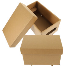 Scrapbook Embellishments 2 Pcs Storage Box Paper Magazine Decor Bins with Lids for Organization Office