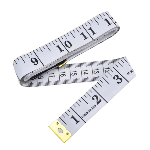 Μεζούρα διπλής κλίμακας υφασμάτινη Ykohkofe60''/150cm για ράψιμο, βαρέως τύπου χάρακας