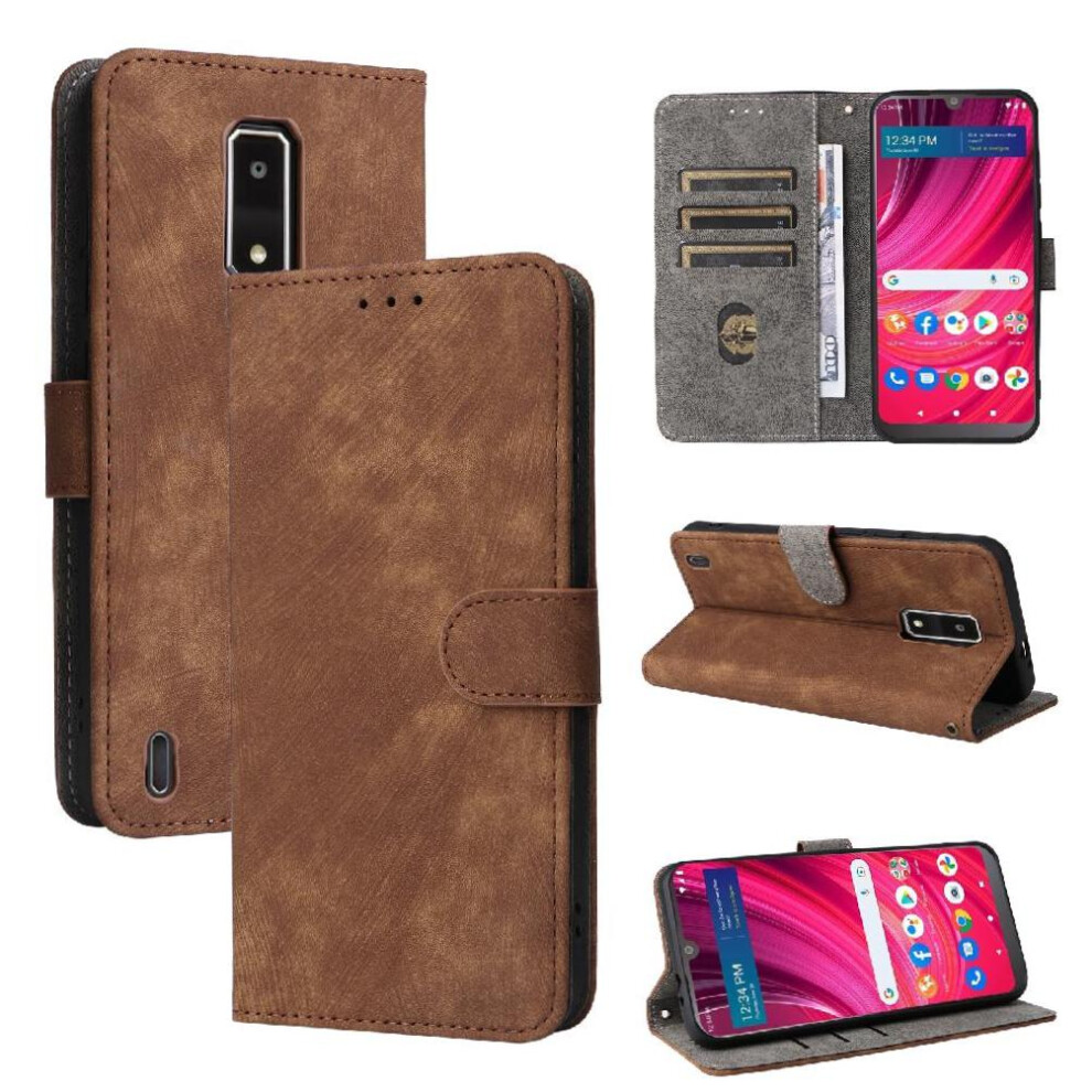 Case For Blu View 4/B135dl Rfid Blocking Pu Leather Card Slots Cover Flip Folio Wallet Magnetic Closure 9773935599215