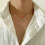 Cadena de serpiente Cadena clavicular Oro 4