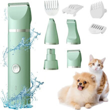 Honden- en kattentrimmer, 4-in-1, oplaadbaar, stil, elektrisch D,ZQKLA